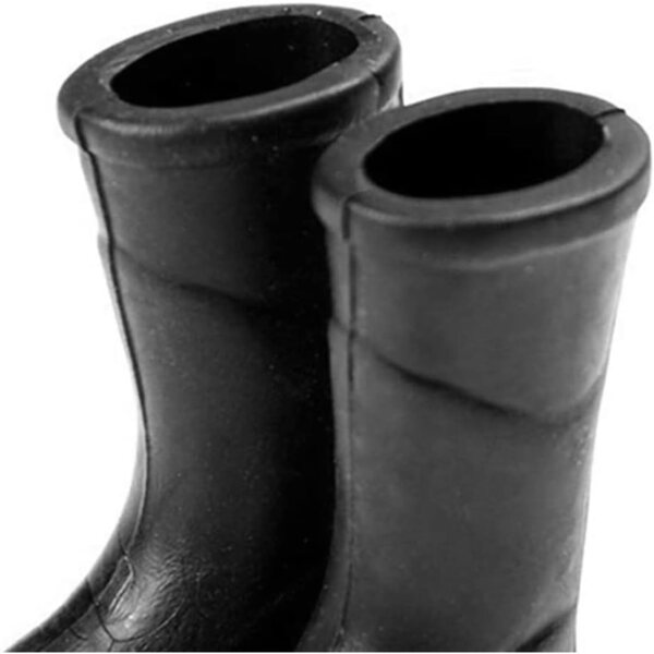 Schwarze Regenstiefel im Maßstab 1:12 für Puppenhausminiaturen, 1 Paar