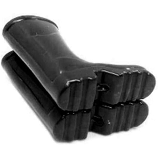 Schwarze Regenstiefel im Maßstab 1:12 für Puppenhausminiaturen, 1 Paar