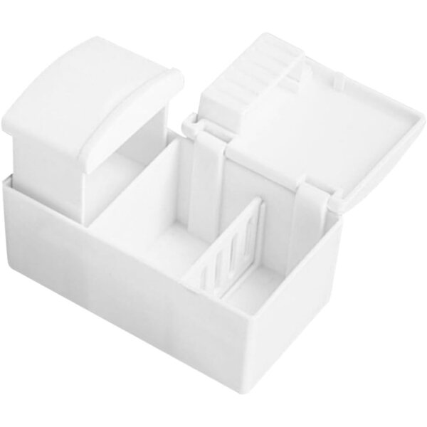Milisten Mini Congelatore per Casa delle Bambole in Plastica Bianco - Giocattolo Realistico