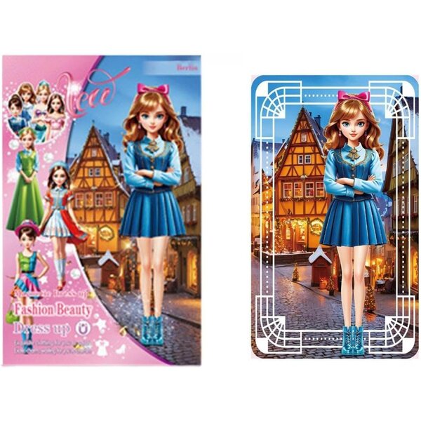 Magnetisches Stickerbuch zum Anziehen von Papierpuppen – kreative Anziehspiele