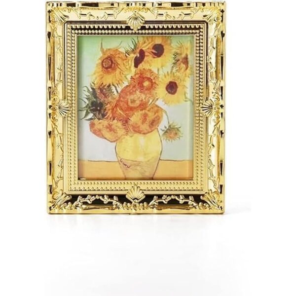 Quadro Miniatura 1:12 Van Gogh con Cornice per Casa delle Bambole Wyjuan