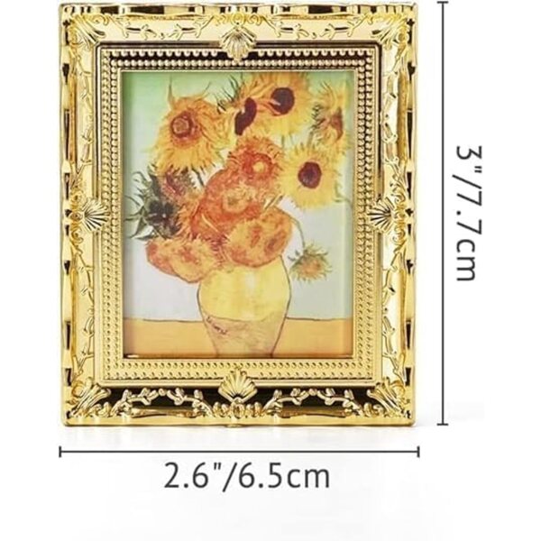 Quadro Miniatura 1:12 Van Gogh con Cornice per Casa delle Bambole Wyjuan