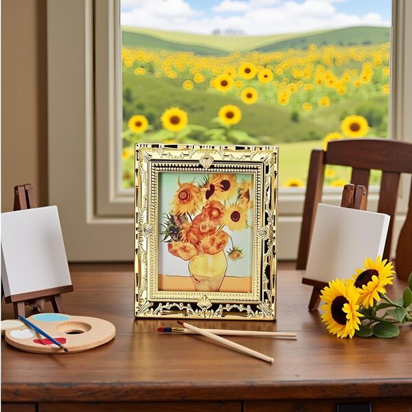 Quadro Miniatura 1:12 Van Gogh con Cornice per Casa delle Bambole Wyjuan