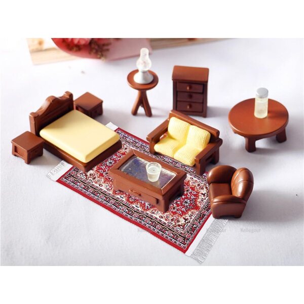 Set 8 Mini Tappeti Turchi 1:12 per Casa delle Bambole, Decorazioni Fai da Te