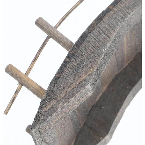 CLISPEED Ponte in legno miniatura per giardino, casa delle bambole e micro paesaggi, 14x5x4 cm