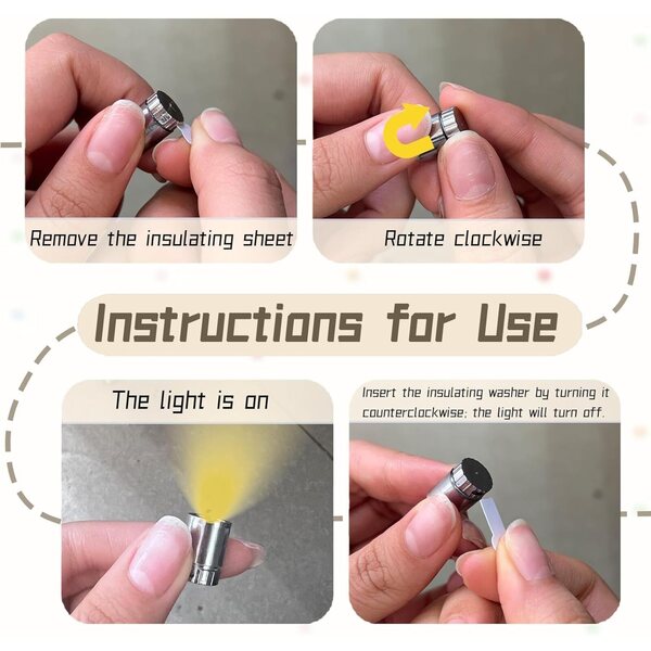 Packung mit 50 warmweißen, batteriebetriebenen Mini-LED-Leuchten für DIY-Projekte und Dekorationen