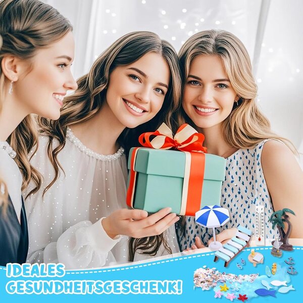 Set 21 pezzi decorazione miniatura spiaggia micro paesaggio YAEGIMHT