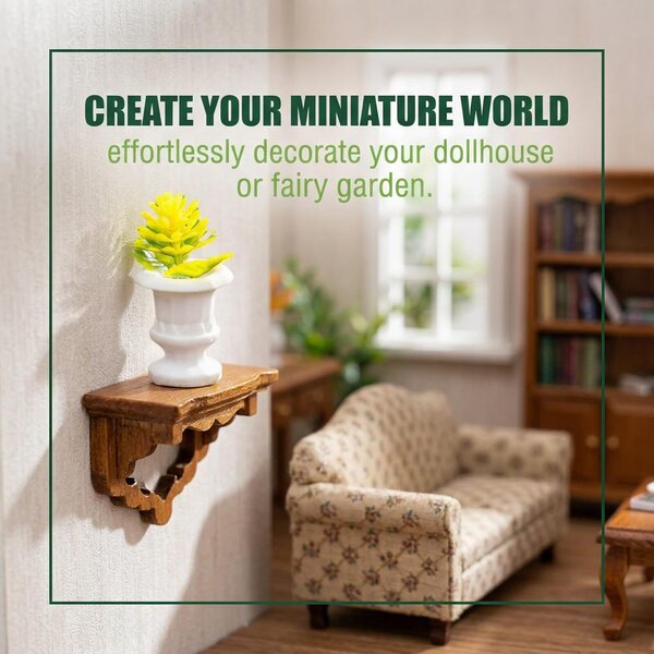 Set 12 Mini Bonsai in Miniatura per Diorami, Case delle Bambole e Decorazioni