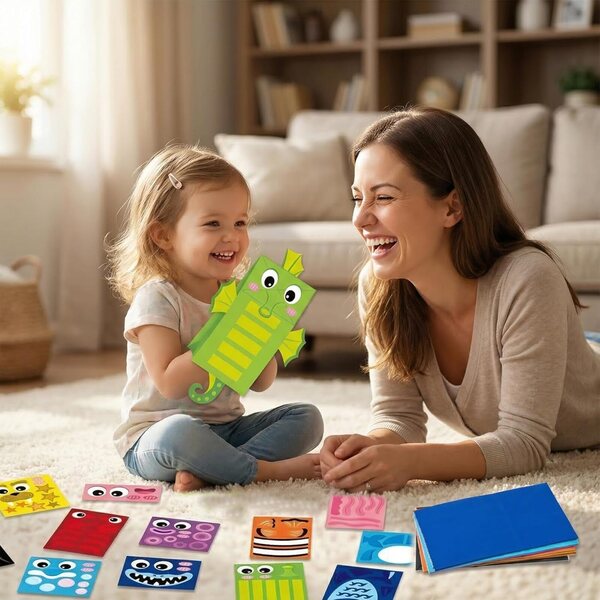WATINC Meerestier-Papierpuppe: Lern- und Kreativspiel für Kinder