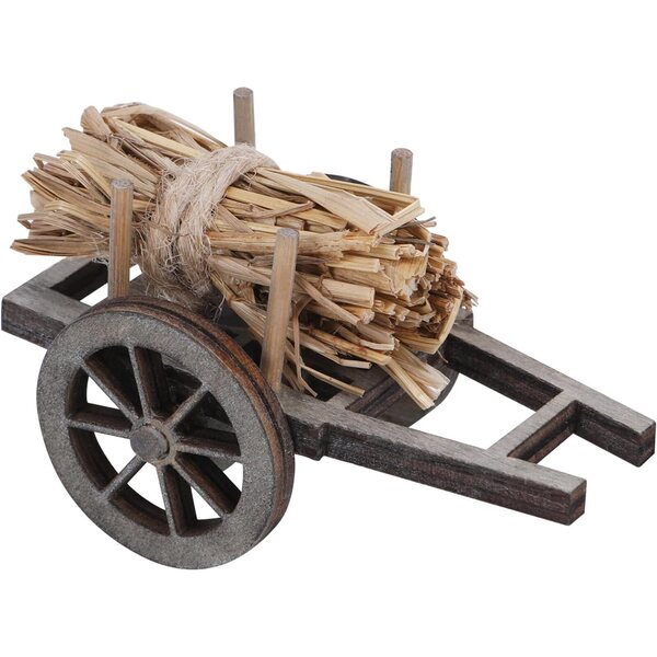 Mini-Holzwagen aus Holz für Puppenhaus- und Weihnachtsdekorationen