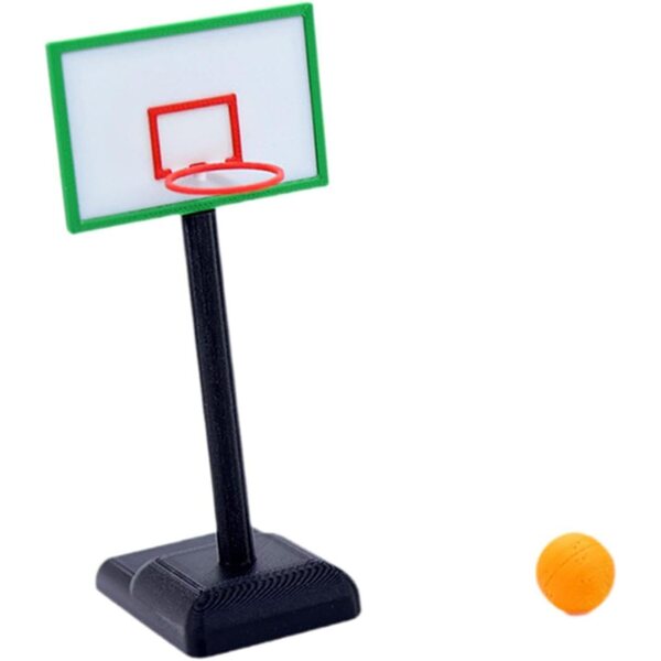 Canestro da Basket Miniatura 1:12 per Casa delle Bambole con Palla - Folpus