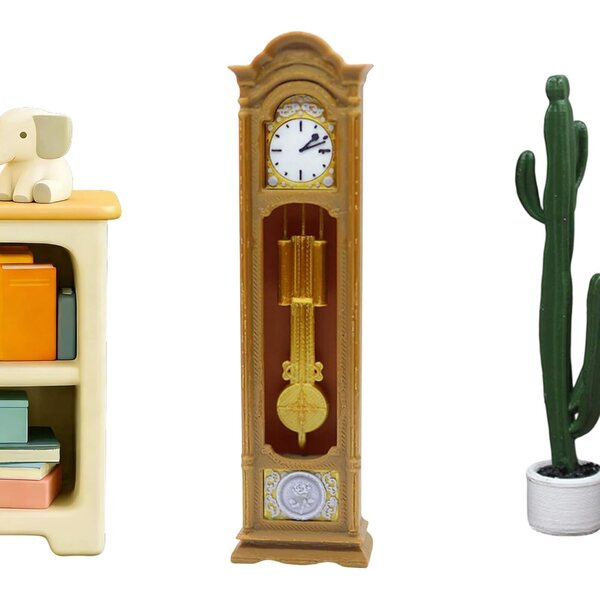 Orologio a Pendolo Miniatura Vintage 1:12 per Casa delle Bambole e Decorazione