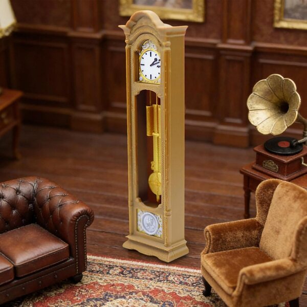 Orologio a Pendolo Miniatura Vintage 1:12 per Casa delle Bambole e Decorazione
