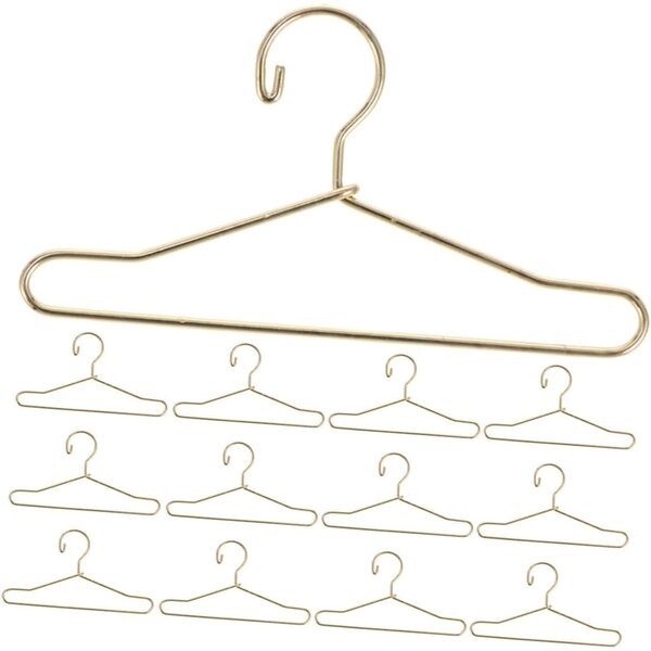 25 Mini Grucce in Ferro Dorato per Bambole - Design Delicato e Versatile 6,5x3,6 cm