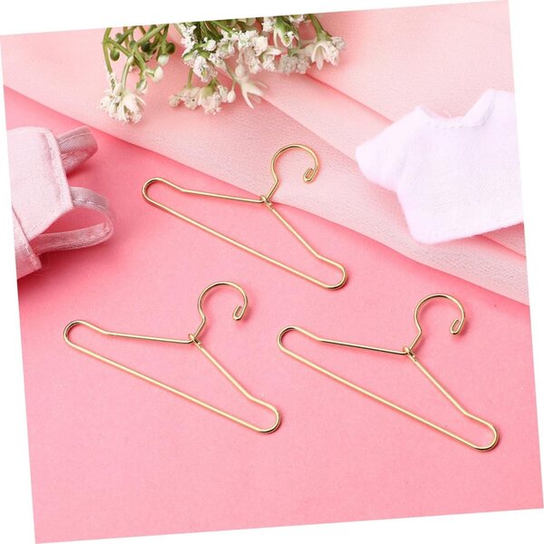 25 Mini Grucce in Ferro Dorato per Bambole - Design Delicato e Versatile 6,5x3,6 cm