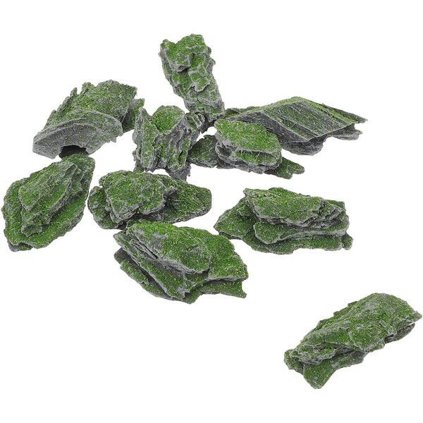 Vaguelly Rocce Finte in Legno 10 Pezzi per Diorama e Giardino Miniatura