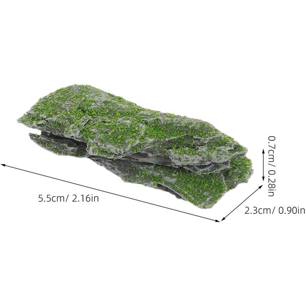 Vaguelly Rocce Finte in Legno 10 Pezzi per Diorama e Giardino Miniatura