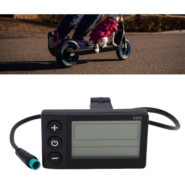 Luocute HD-Elektroroller-LCD-Panel mit Batterie- und Geschwindigkeitsanzeige