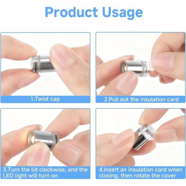 20 Mini Luci LED Decorative Stalora con 100 Punti Colla per Modellismo e Fai da Te