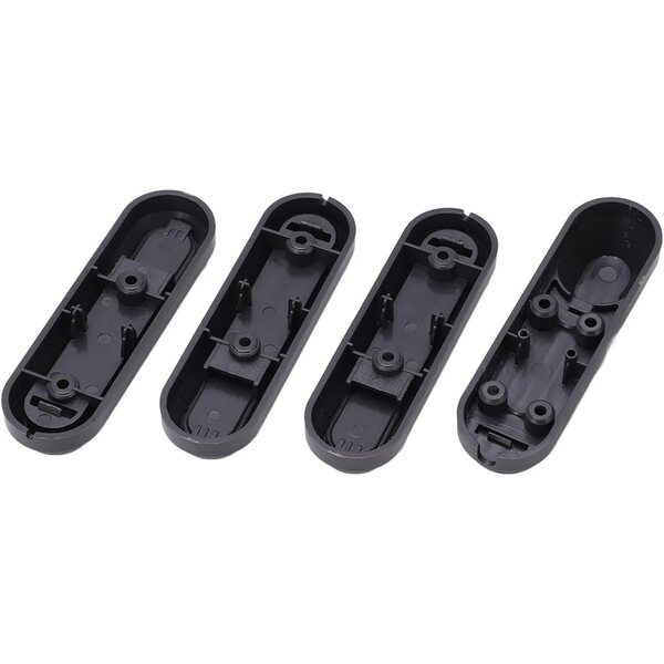 POENVFPO Set mit 4 reflektierenden ABS-Scooter-Radkappen mit Schrauben für Sicherheit und Stil