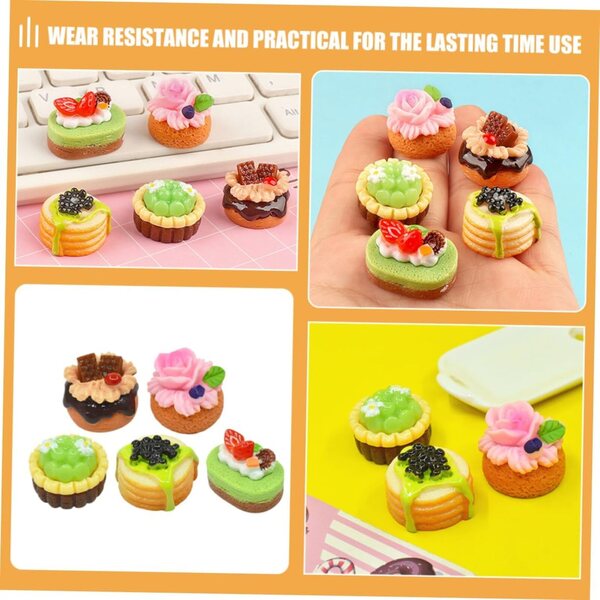 BESTonZON Set 15 Torte Finte in Resina Decorazioni Realistiche per Negozi e Feste