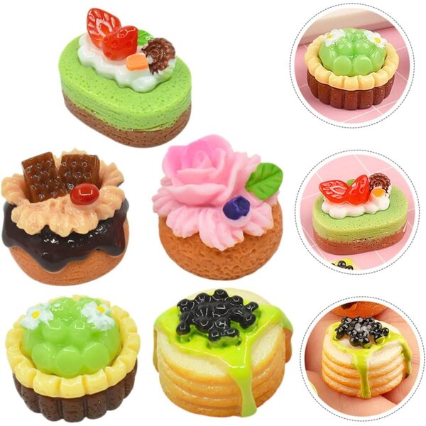 BESTonZON Set 15 Torte Finte in Resina Decorazioni Realistiche per Negozi e Feste
