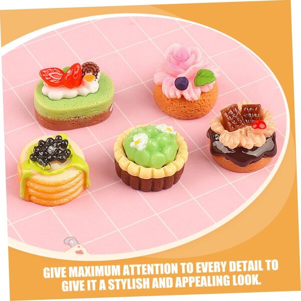 BESTonZON Set 15 Torte Finte in Resina Decorazioni Realistiche per Negozi e Feste
