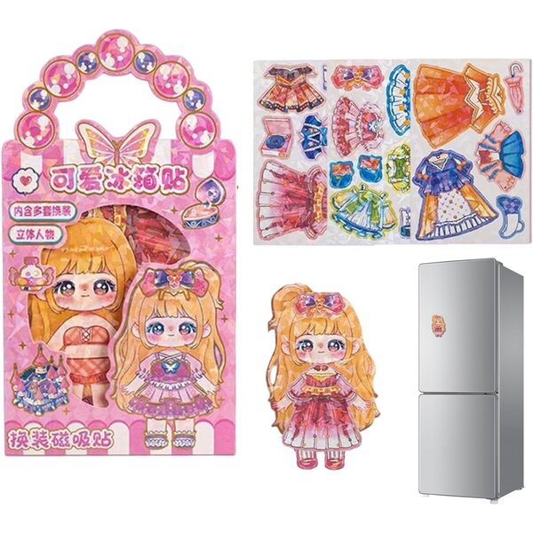 Mix & Match magnetisches Anziehpuppen-Set – kreatives Spielzeug für Kinder und Sammler