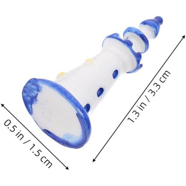 BESPORTBLE 20 Mini Fari in Resina Azzurri per Casa delle Bambole e Diorami