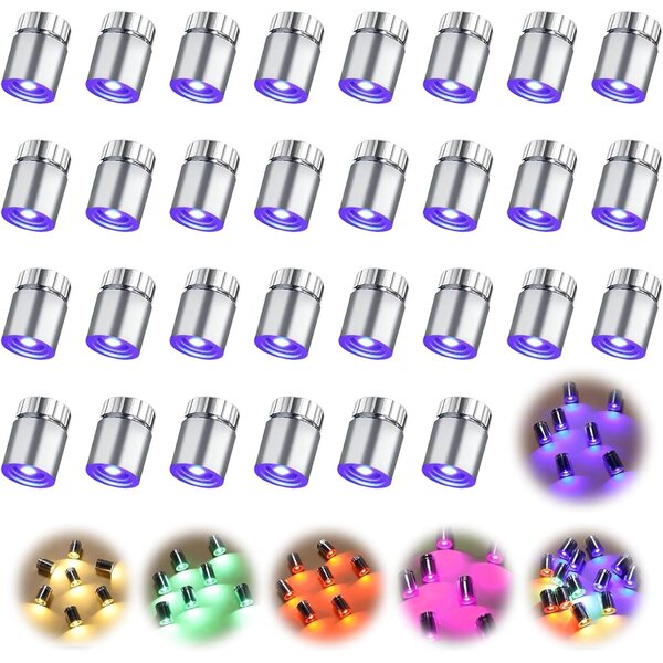 LUKIUP 50 luci LED miniatura a batteria per artigianato e decorazioni fai da te