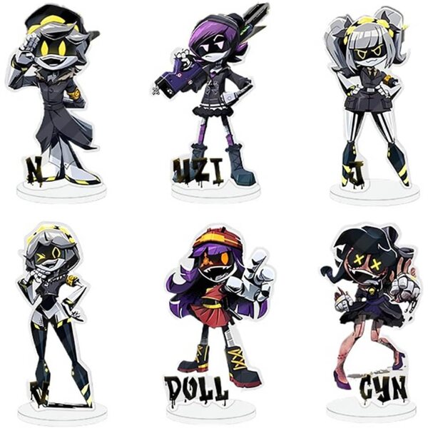 6 Acrylständer MurdersDrons Cartoon 5cm Cosplay Dekorationen und Zubehör
