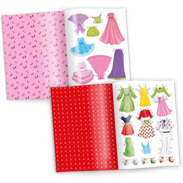Junapack Papierpuppen-Set mit Kleidung zum Anziehen – 4 Puppen und 4 A4-Meerjungfrauen