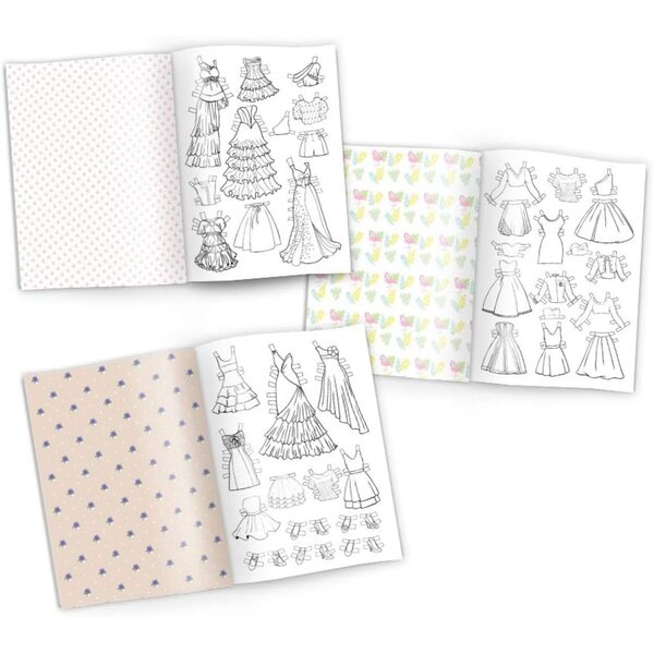Junapack Papierpuppen-Set mit Kleidung zum Anziehen – 4 Puppen und 4 A4-Meerjungfrauen