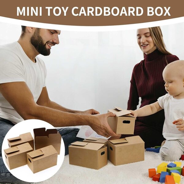 Scatole trasloco miniatura 6 pezzi 8x4,3x5 cm per casa delle bambole e fai da te
