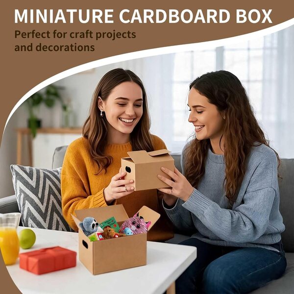 Scatole trasloco miniatura 6 pezzi 8x4,3x5 cm per casa delle bambole e fai da te