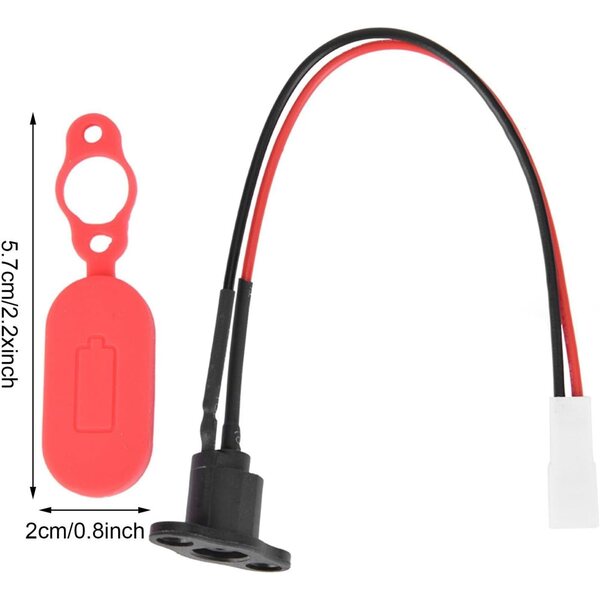 Pongnas Silikon-Ladeanschlussabdeckung für M365 Elektroroller, wasserdicht und staubdicht