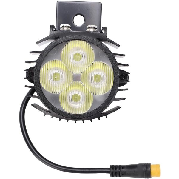 10-Zoll-LED-Scheinwerfer mit Hupe für Kukirin Elektroroller, RiToEasysports ABS-Frontlicht
