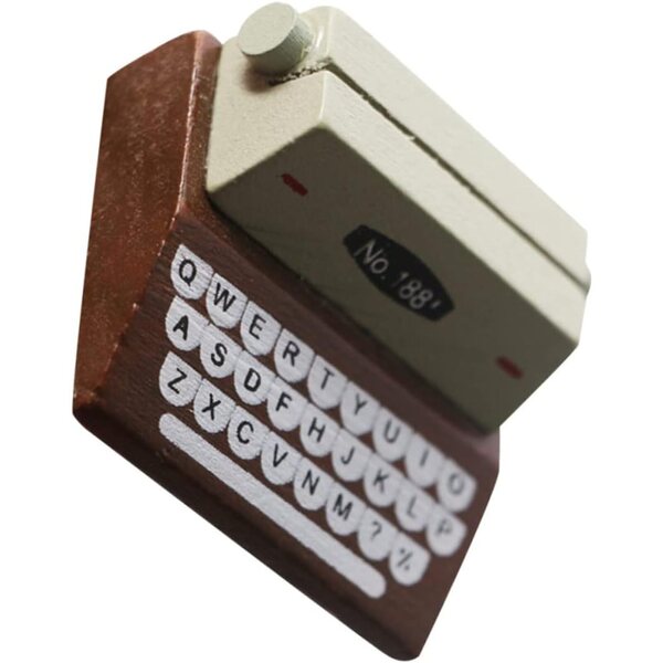 TOYANDONA Mini-Vintage-Schreibmaschine, Retro-Puppenhaus-Dekoration