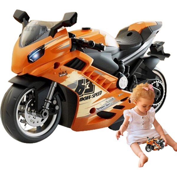 Generisches Mini-Motorrad mit Sound und Licht – sicheres Spielzeug mit realistischen Lichtern und Geräuschen