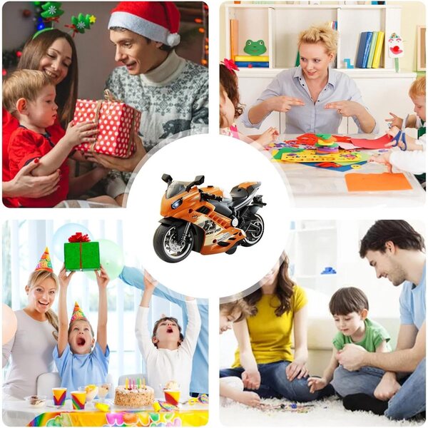 Generisches Mini-Motorrad mit Sound und Licht – sicheres Spielzeug mit realistischen Lichtern und Geräuschen