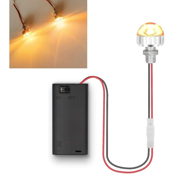 Mini Luci LED a Batteria per Case delle Bambole, Luce Calda 3000K, Facili da Usare