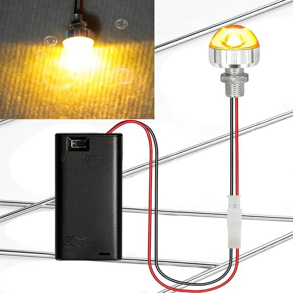 Mini Luci LED a Batteria per Case delle Bambole, Luce Calda 3000K, Facili da Usare