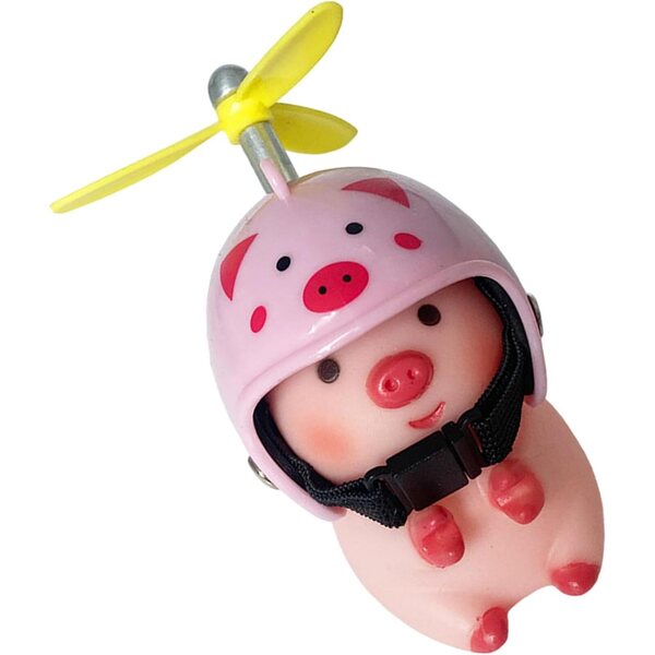 Tieraufkleber für Motorradlenker | Minipuppen mit Helm und vibrierenden Lichtern