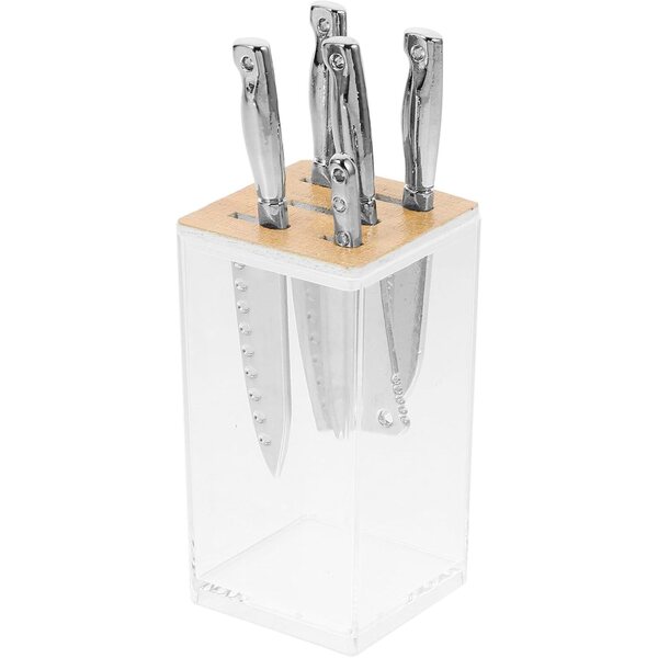 Set Mini Taglierina da Cucina in Legno con Supporto per Casa delle Bambole e Micro Paesaggi