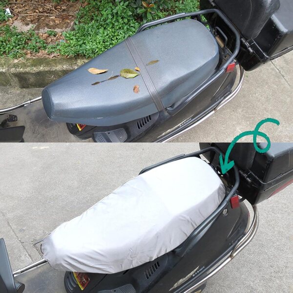 Regenfester Sitzbezug für Motorräder und Motorroller aus wasserdichtem Stretchstoff
