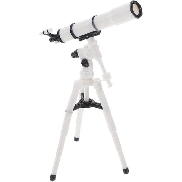 Telescopio Miniatura Scala 1:25 per Casa delle Bambole, Accessorio Decorativo Beige