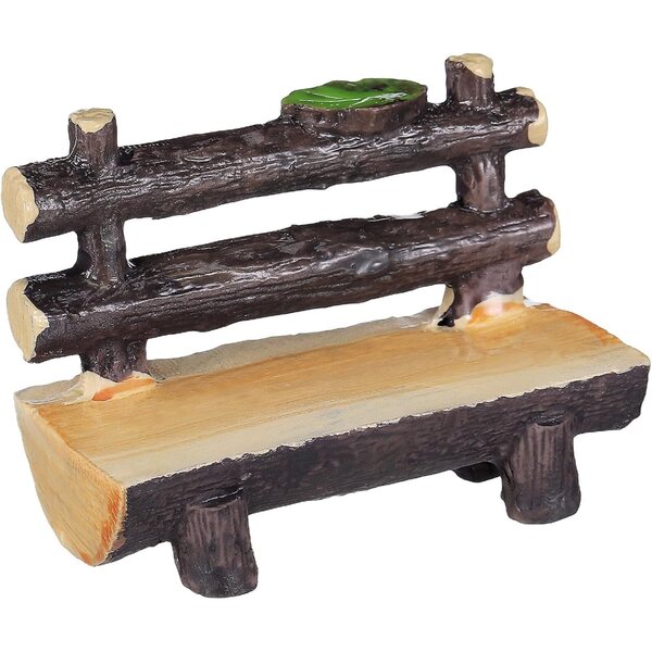 Toyvian Mini panca in resina colorata stile cartoni animati per giardini e case delle bambole