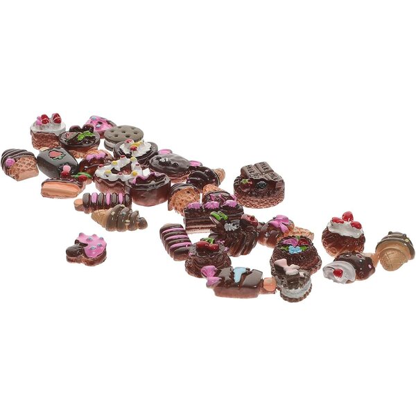 30 Pezzi Modelli Dessert Finti in Plastica Morbida per Decorazioni e Allestimenti