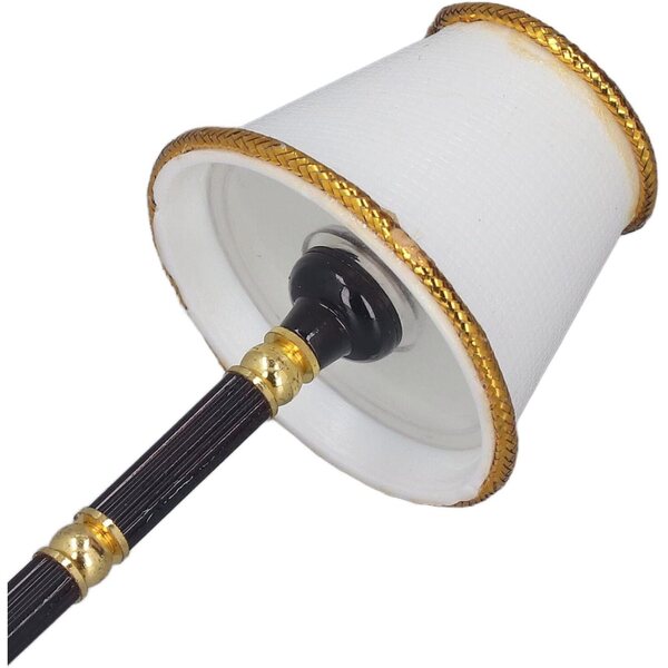 Lampada da Terra in Miniatura per Casa delle Bambole LED in Metallo 12 cm