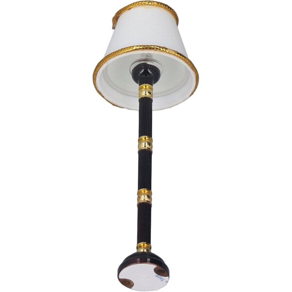 Lampada da Terra in Miniatura per Casa delle Bambole LED in Metallo 12 cm